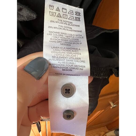 Untuckit For Her Women's Angelina Black Button Down Mini Long Sleeve Dress SZ 4 - Picture 8 of 15